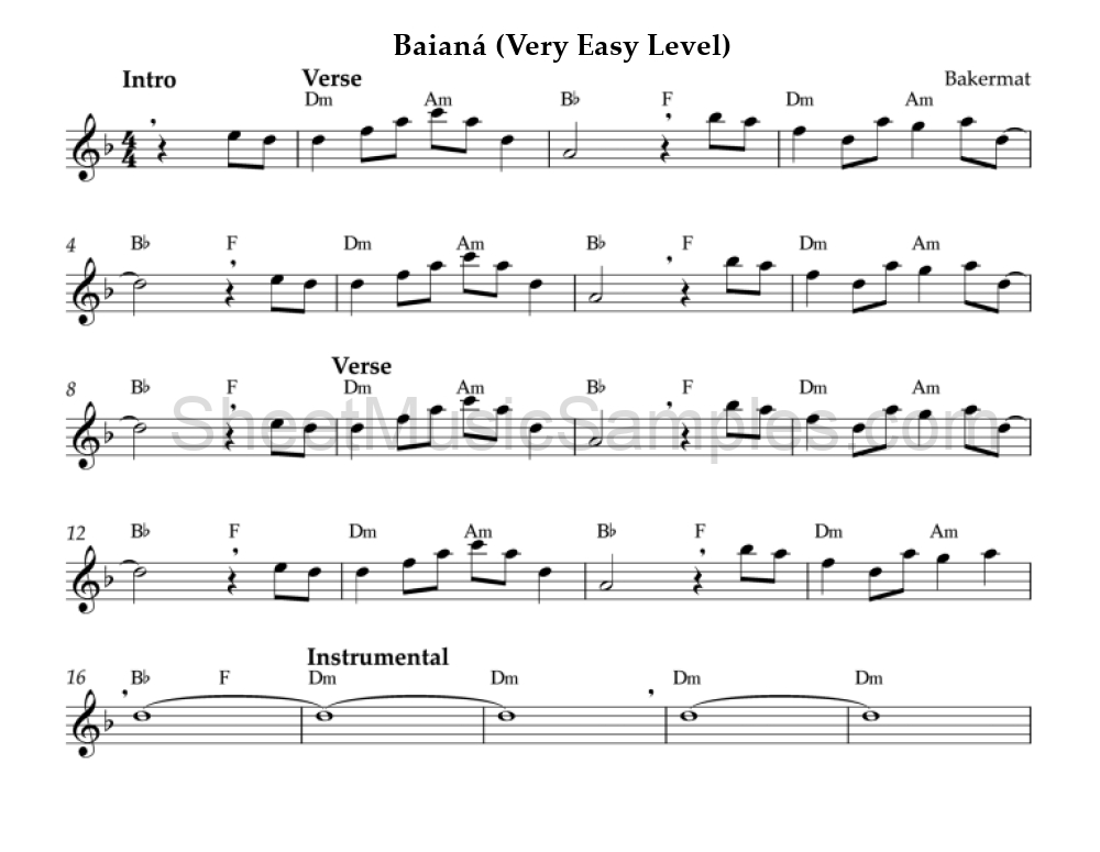 Baianá (Very Easy Level)