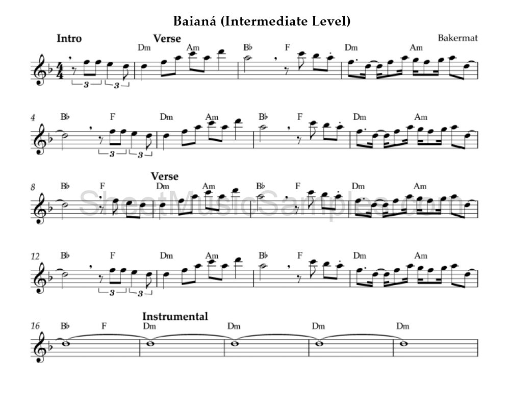 Baianá (Intermediate Level)
