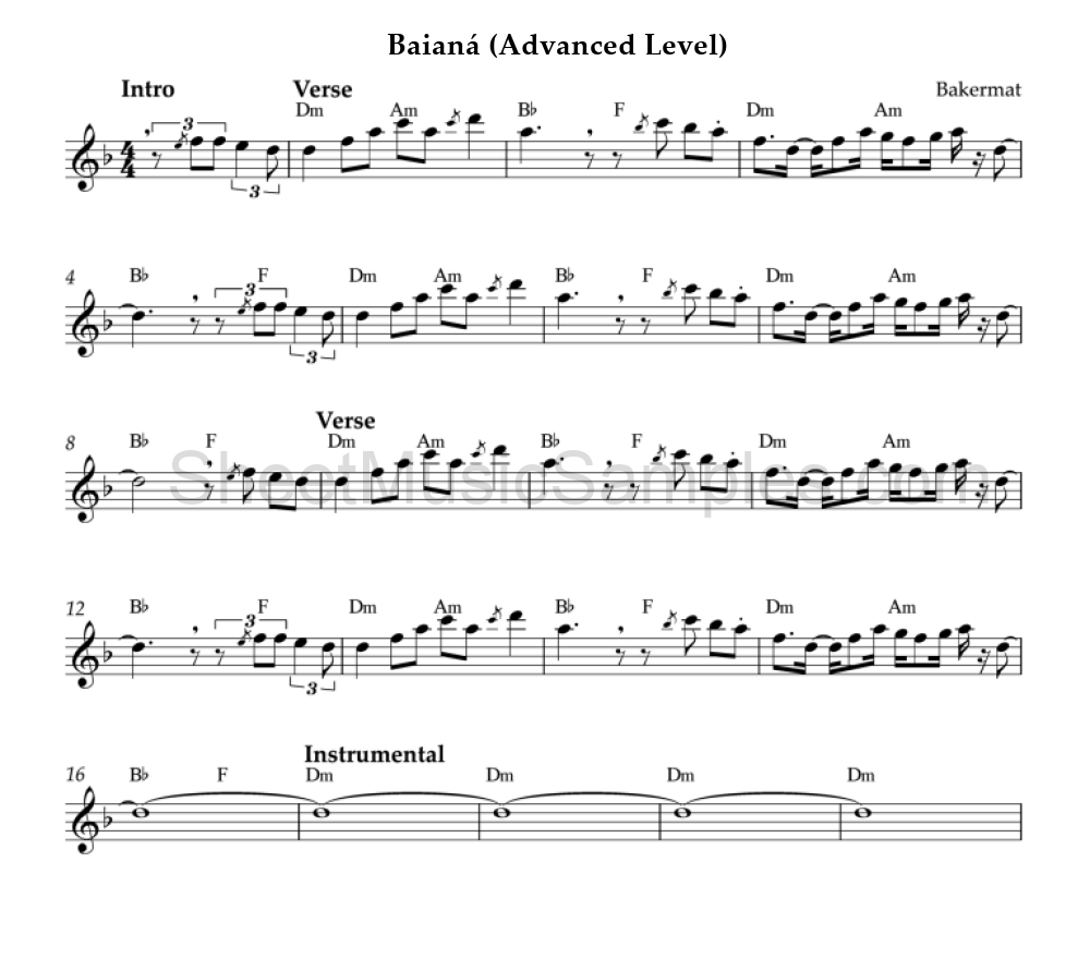 Baianá (Advanced Level)