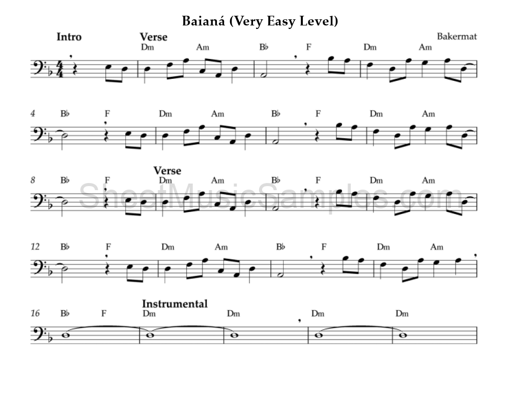 Baianá (Very Easy Level)