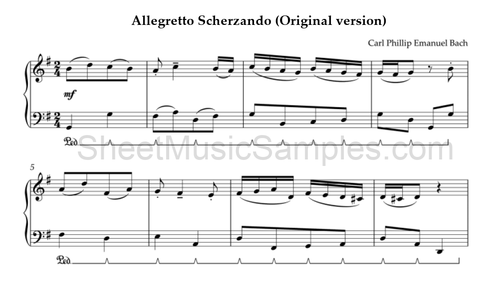 Allegretto Scherzando (Original version)