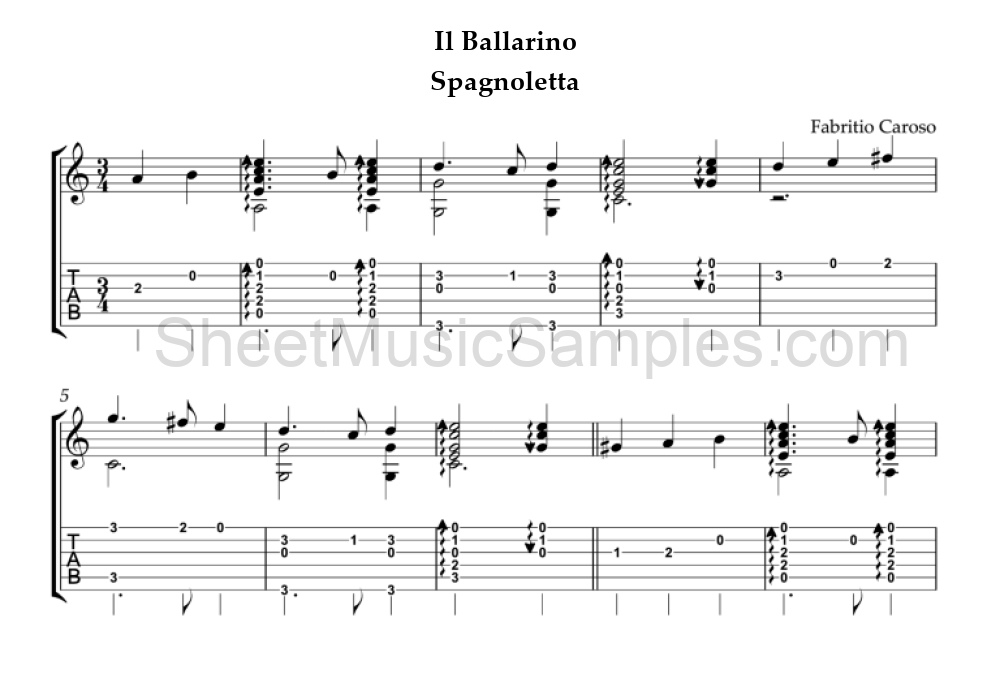 Il Ballarino - Spagnoletta