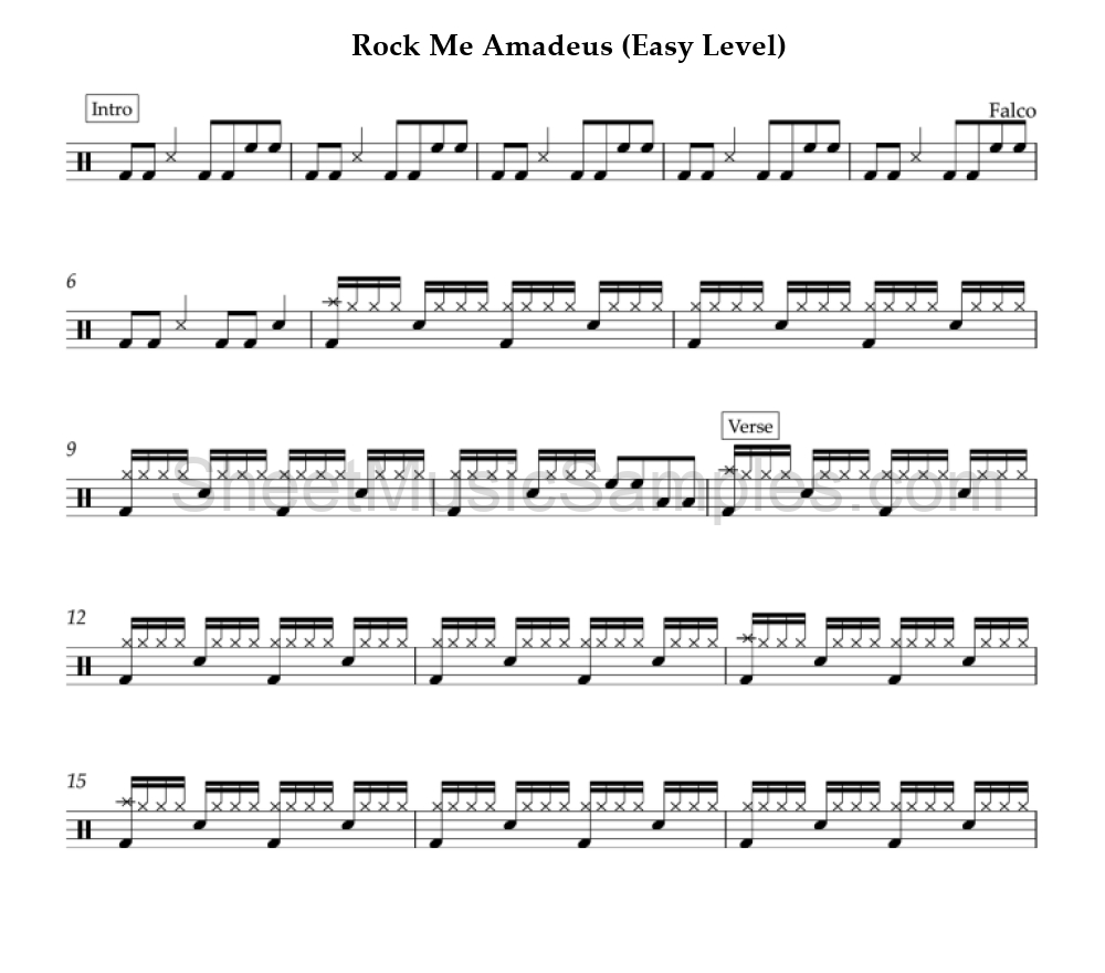 Rock Me Amadeus (Easy Level)