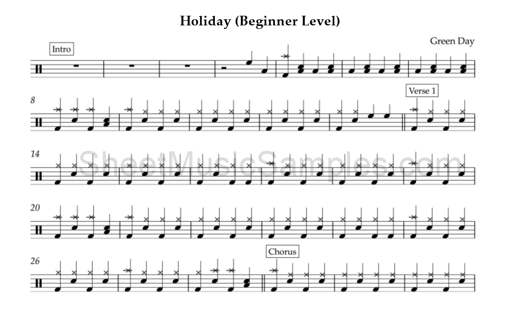 Holiday (Beginner Level)