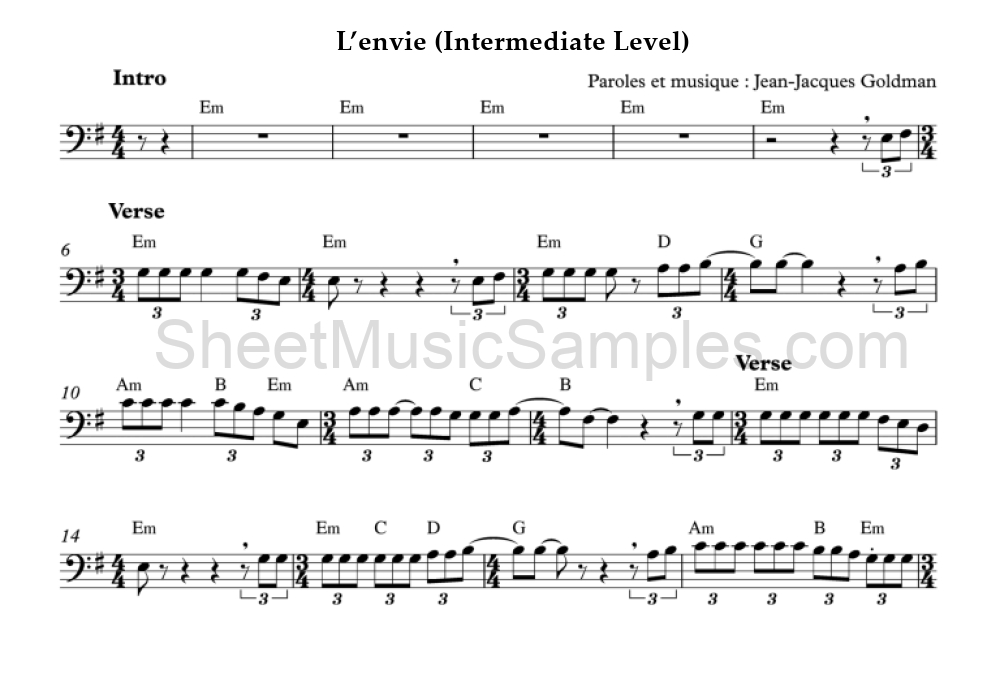 L’envie (Intermediate Level)