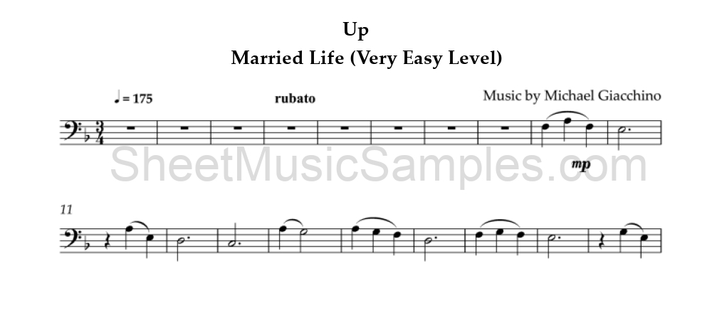 Up - Married Life (Very Easy Level)