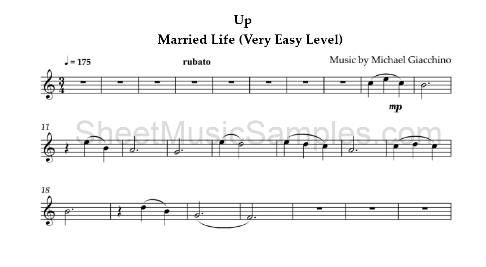 Up - Married Life (Very Easy Level)