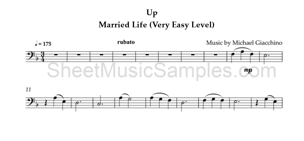 Up - Married Life (Very Easy Level)