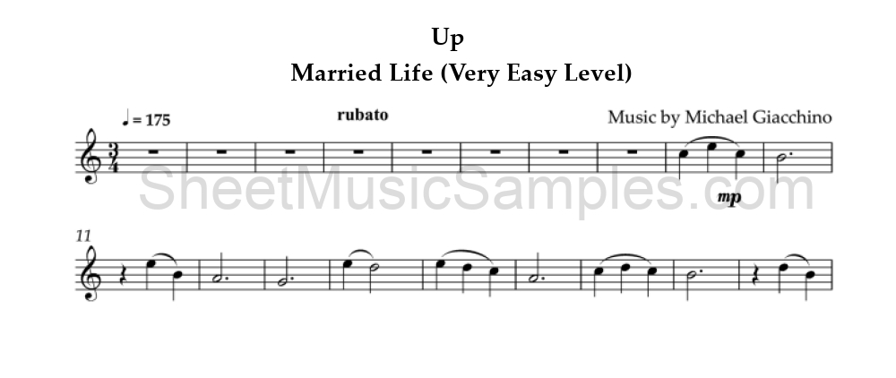 Up - Married Life (Very Easy Level)