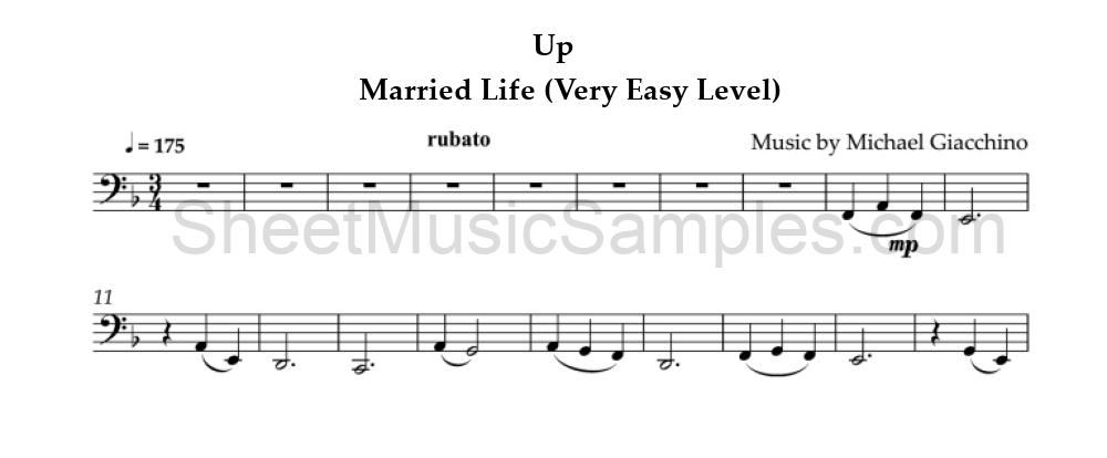 Up - Married Life (Very Easy Level)