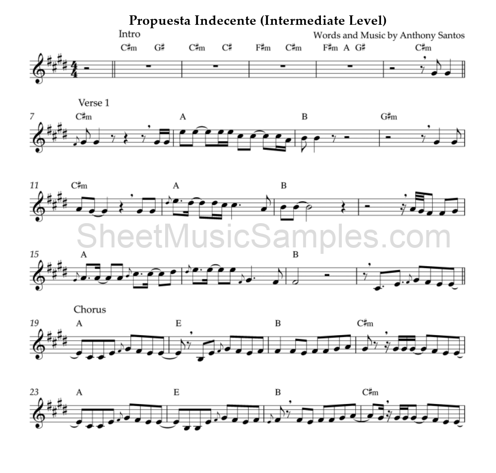 Propuesta Indecente (Intermediate Level)