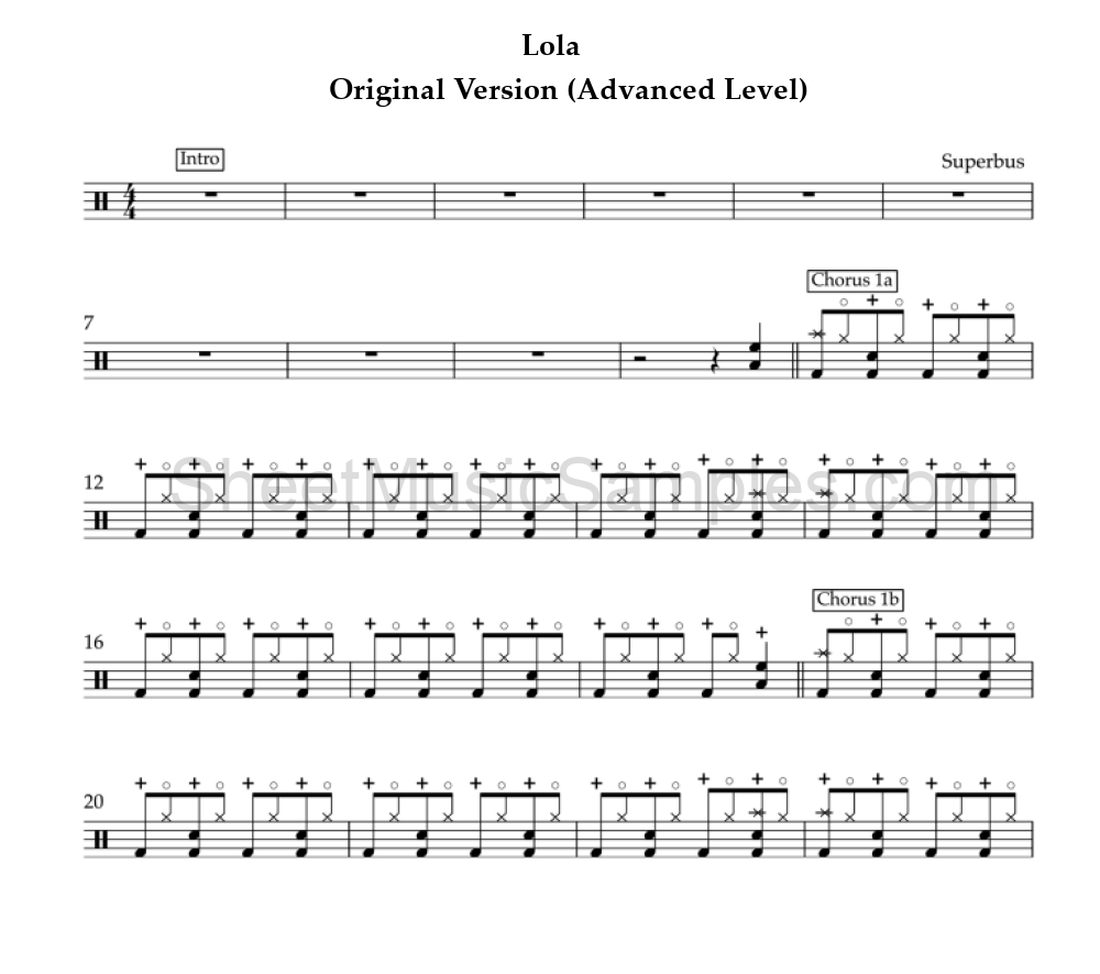 Lola - Original Version (Advanced Level)