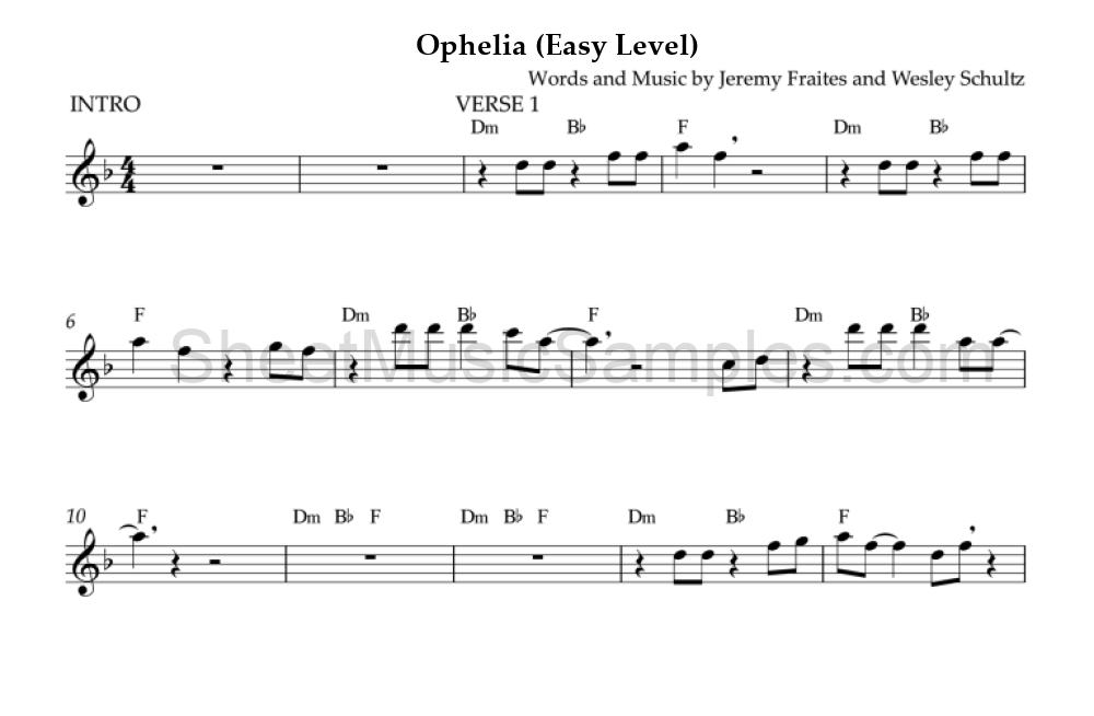 Ophelia (Easy Level)