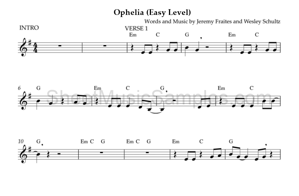 Ophelia (Easy Level)