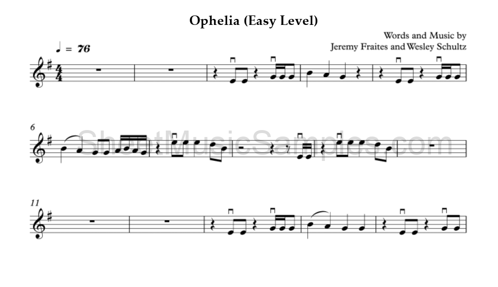 Ophelia (Easy Level)