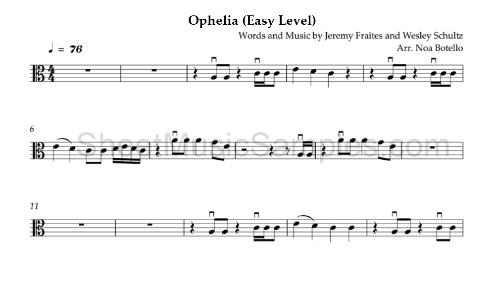 Ophelia (Easy Level)