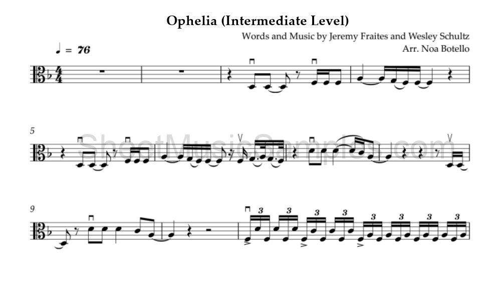 Ophelia (Intermediate Level)