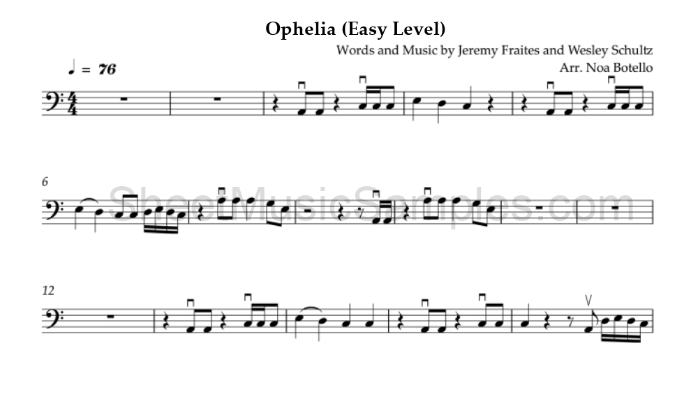 Ophelia (Easy Level)