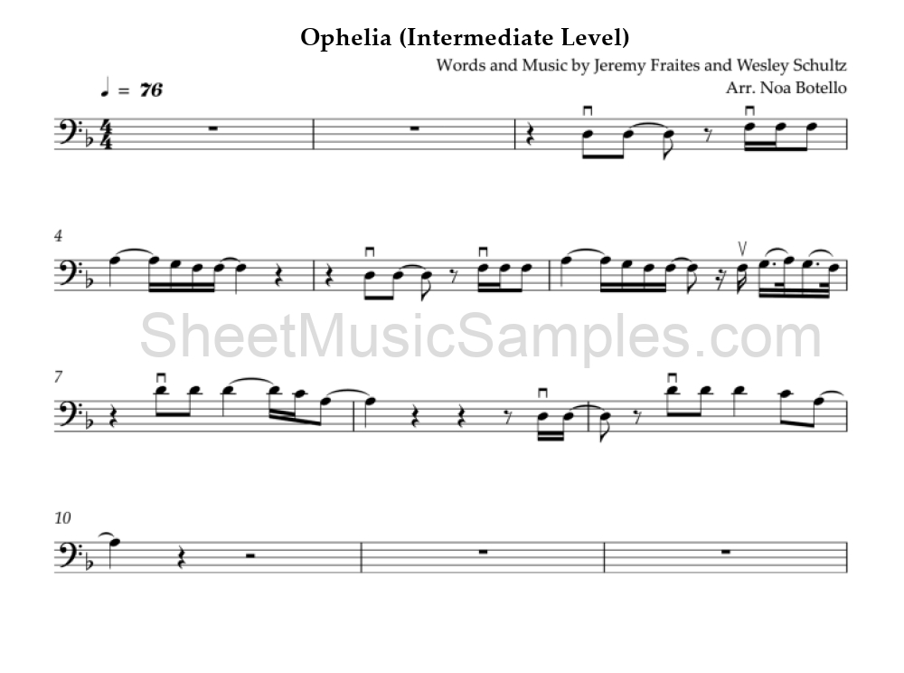 Ophelia (Intermediate Level)