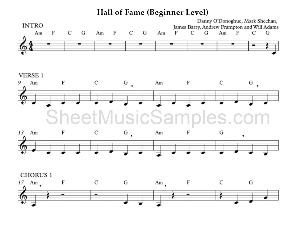 Hall of Fame (Beginner Level)