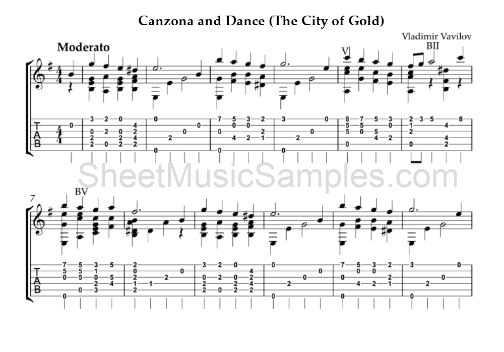 Canzona and Dance (The City of Gold)