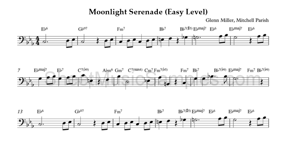 Moonlight Serenade (Easy Level)