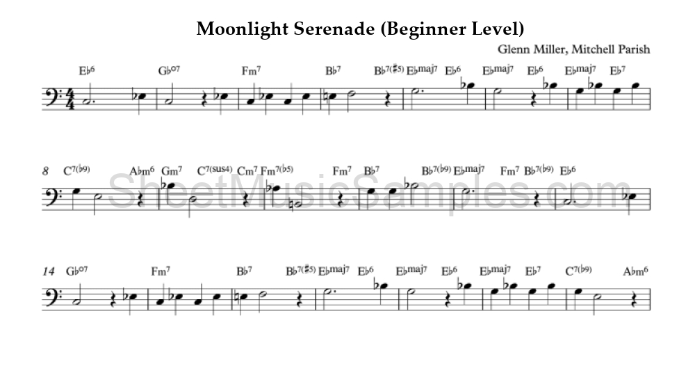 Moonlight Serenade (Beginner Level)