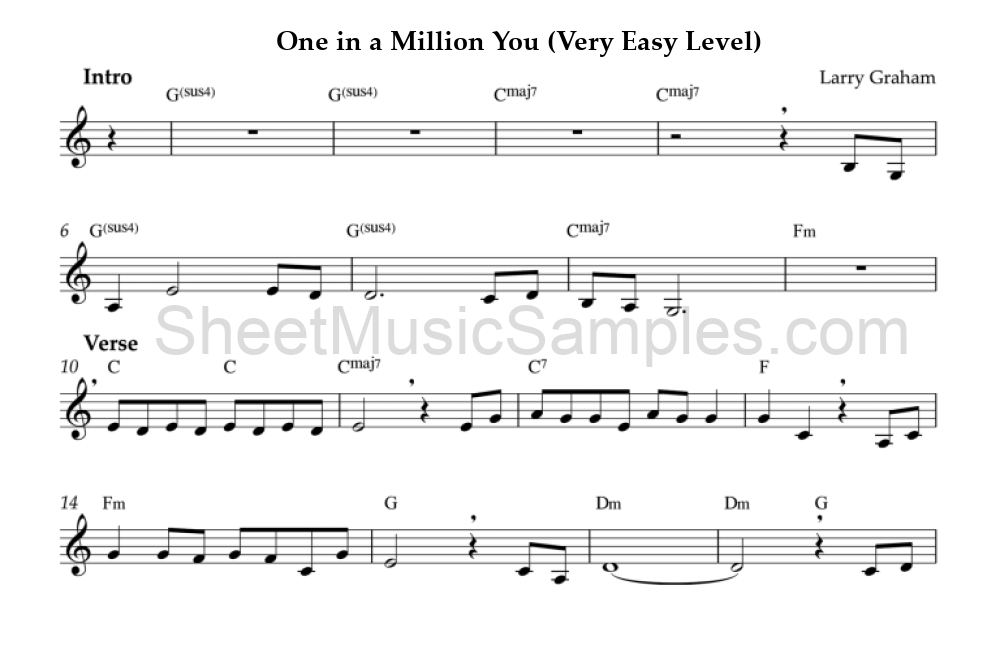 One in a Million You (Very Easy Level)