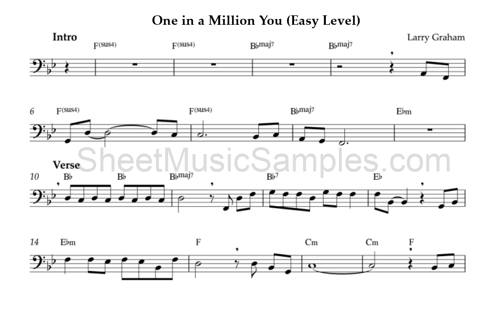 One in a Million You (Easy Level)