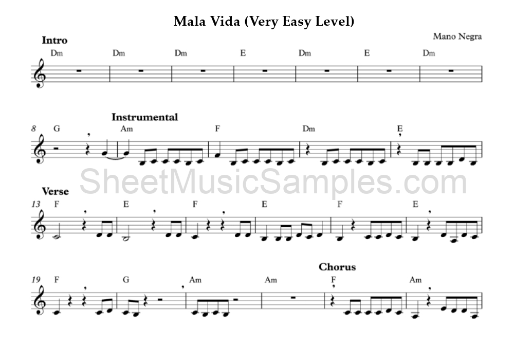 Mala Vida (Very Easy Level)