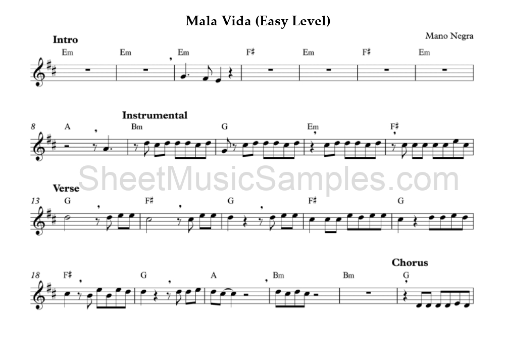 Mala Vida (Easy Level)