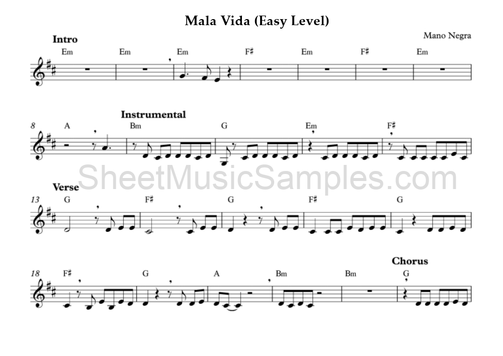 Mala Vida (Easy Level)