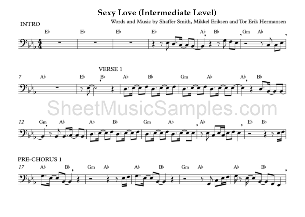 Sexy Love (Intermediate Level)