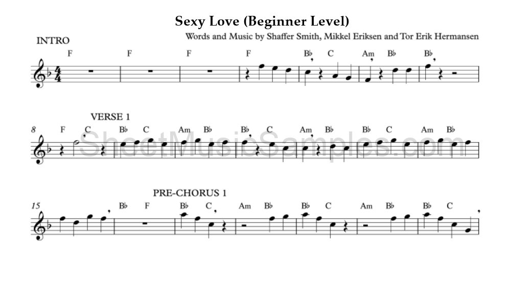 Sexy Love (Beginner Level)