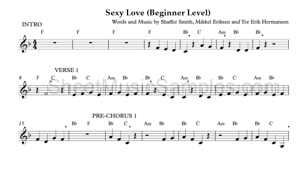 Sexy Love (Beginner Level)