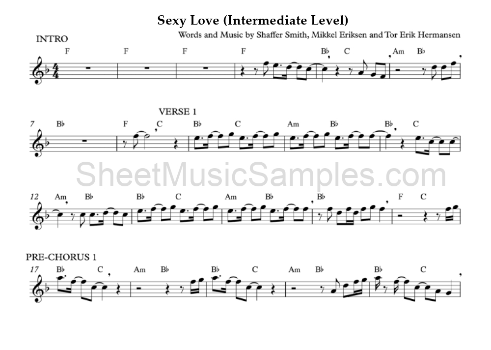 Sexy Love (Intermediate Level)