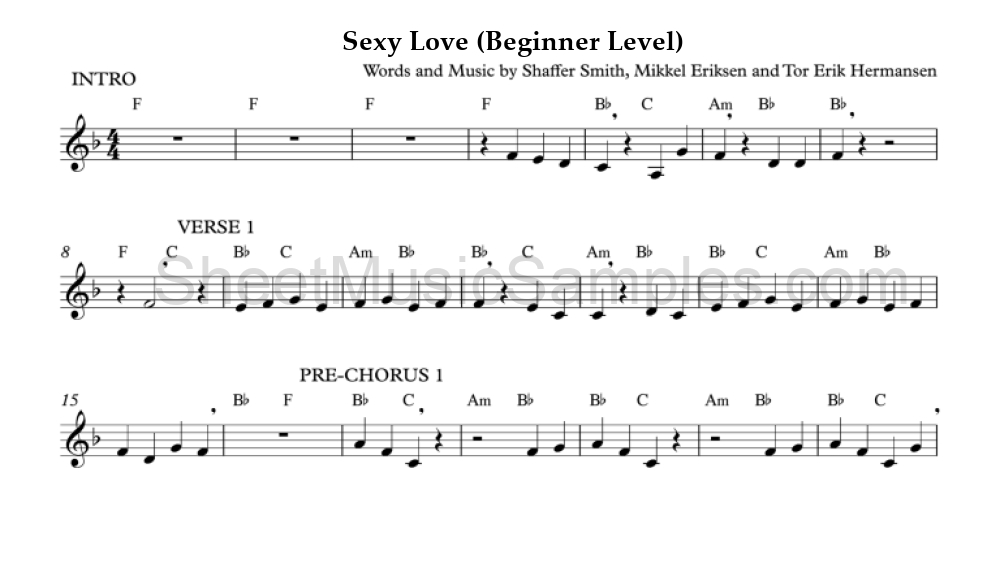 Sexy Love (Beginner Level)