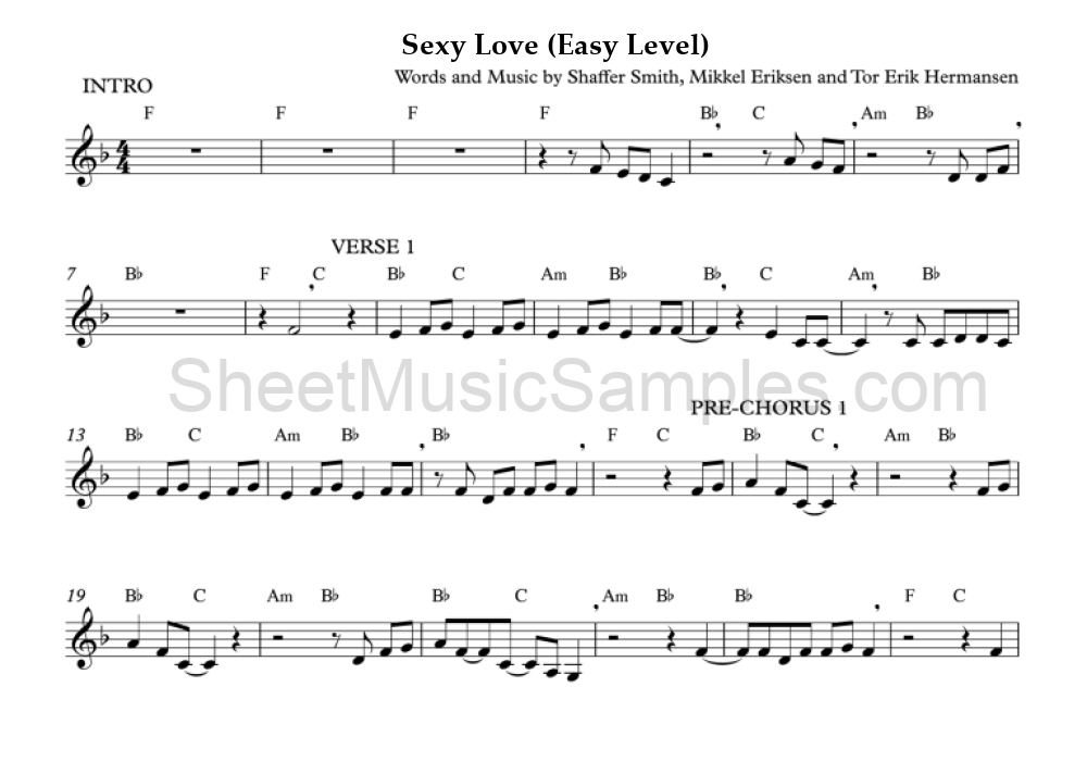 Sexy Love (Easy Level)