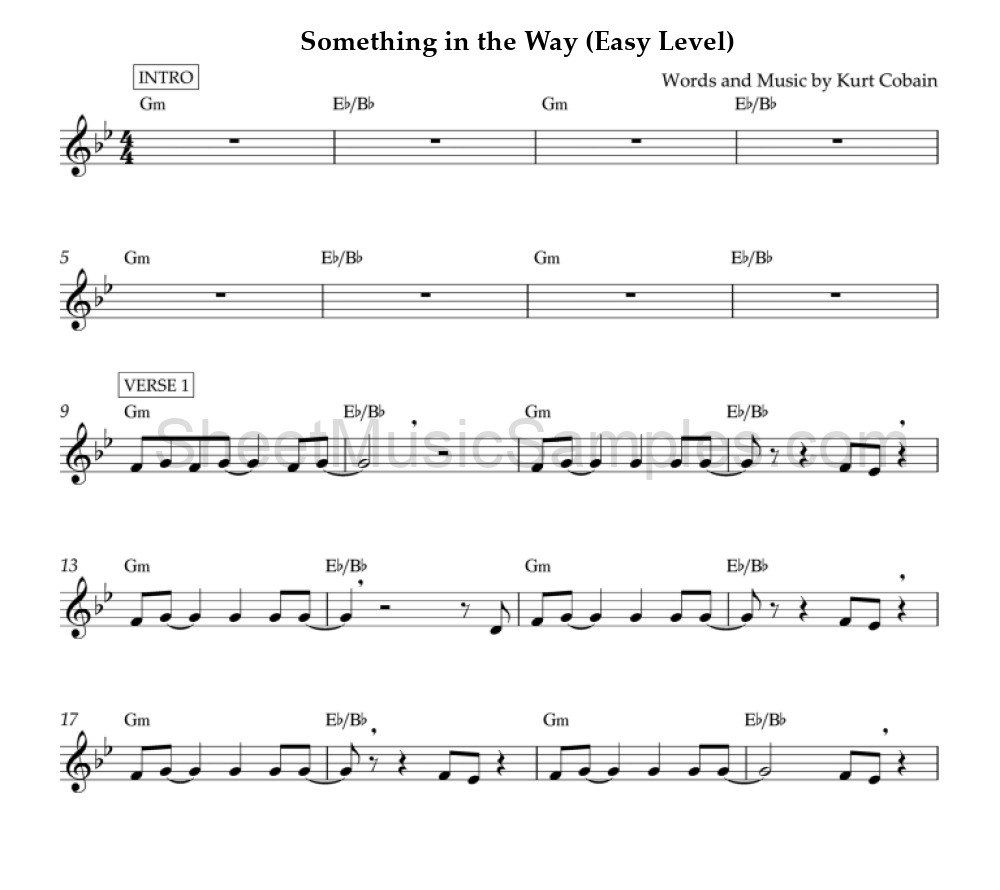 Something in the Way (Easy Level)