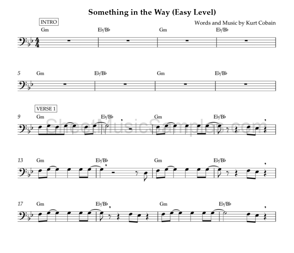 Something in the Way (Easy Level)