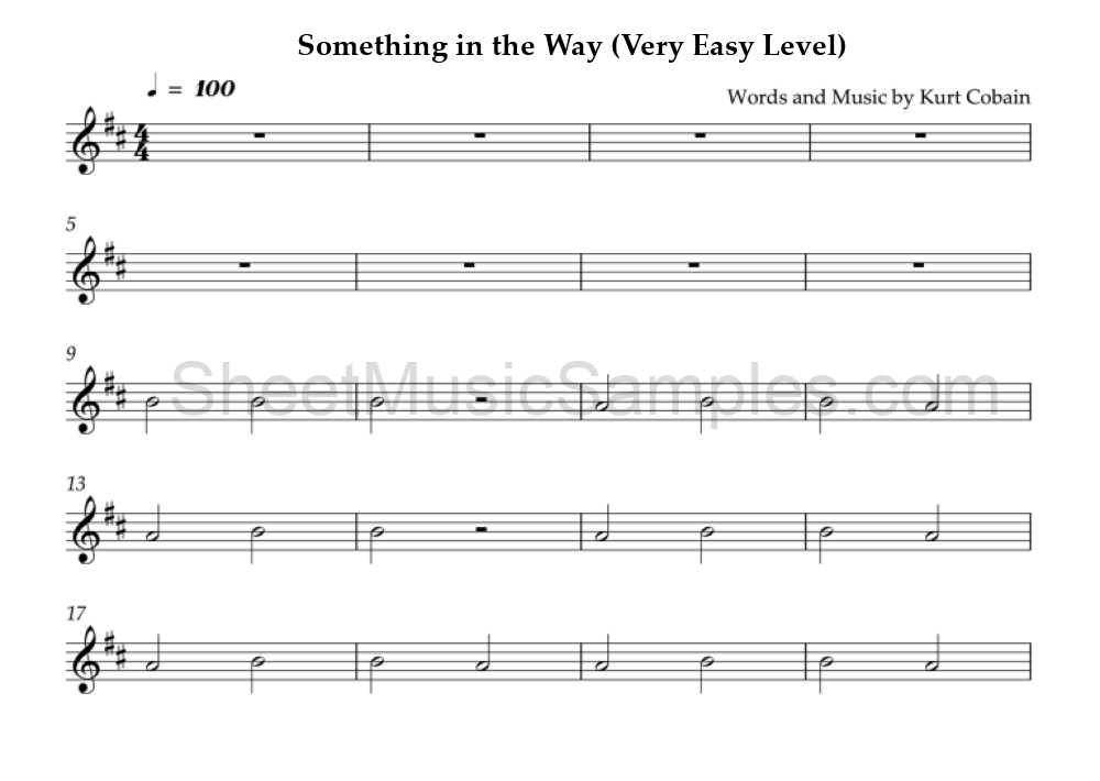 Something in the Way (Very Easy Level)