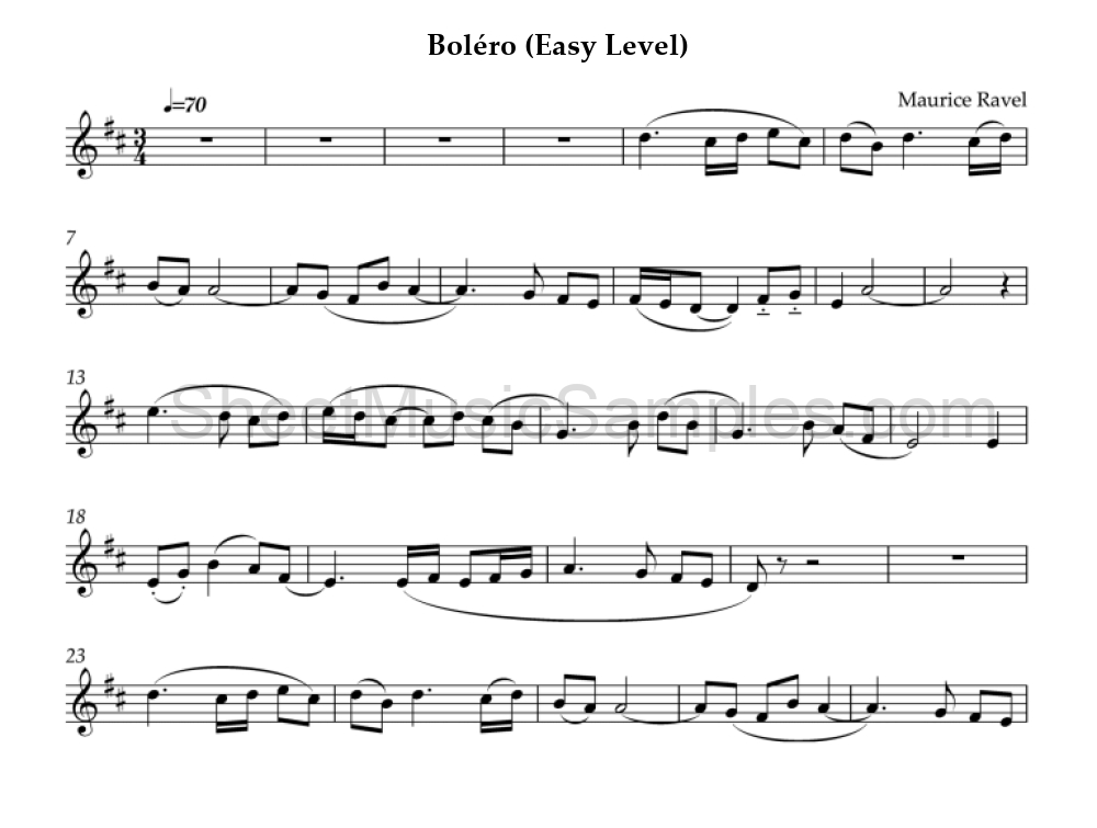 Boléro (Easy Level)