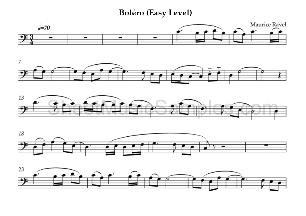 Boléro (Easy Level)