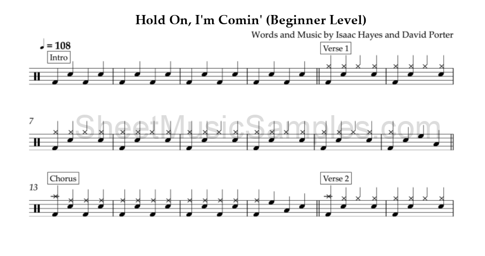 Hold On, I'm Comin' (Beginner Level)