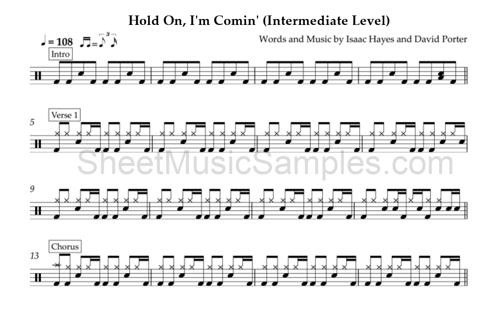 Hold On, I'm Comin' (Intermediate Level)