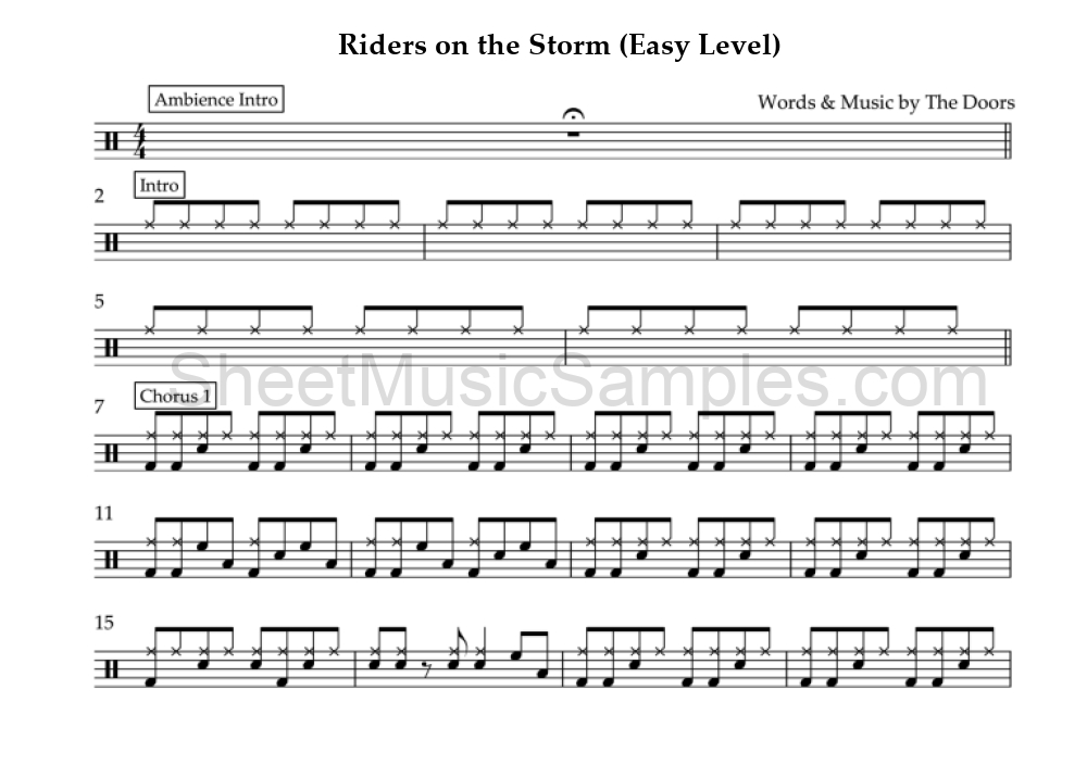 Riders on the Storm (Easy Level)