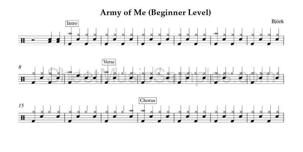 Army of Me (Beginner Level)