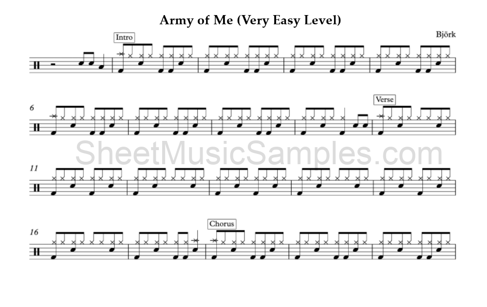 Army of Me (Very Easy Level)