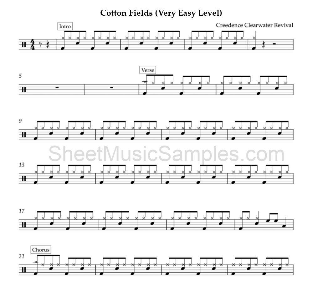 Cotton Fields (Very Easy Level)