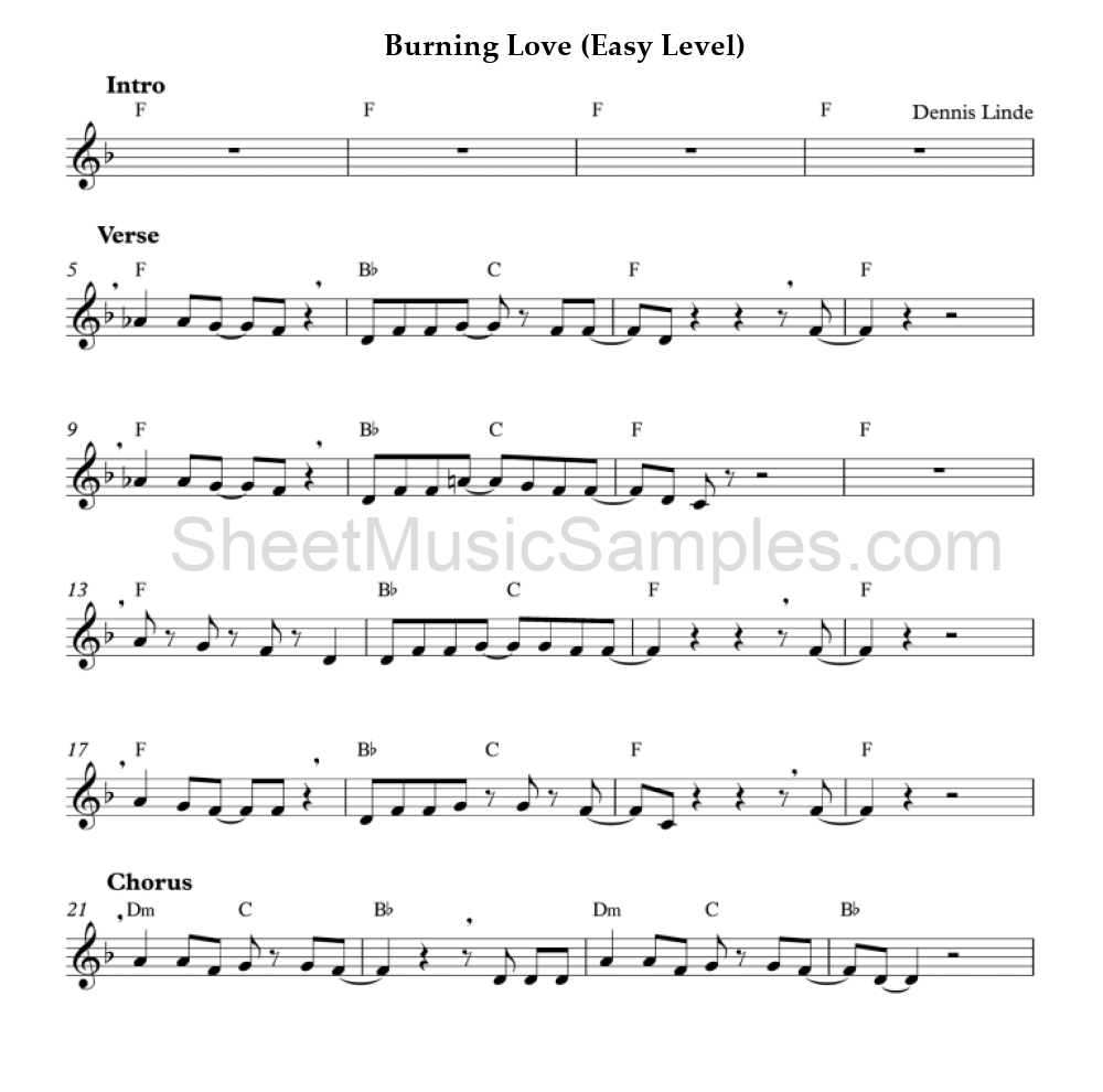 Burning Love (Easy Level)